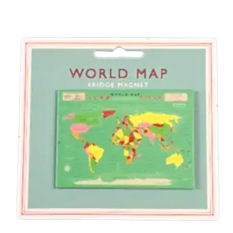 World Map Fridge Magnet