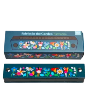 Fairies in the Garden Wooden Harmonica