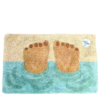 Bathing Feet Tufted Cotton Bath Mat