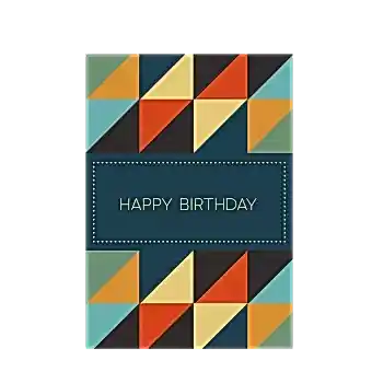Geometric Birthday Card