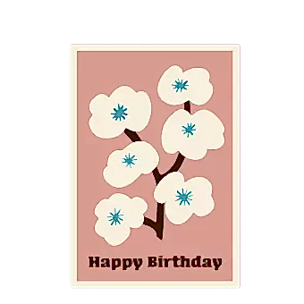 Blossom Tree Birthday Card