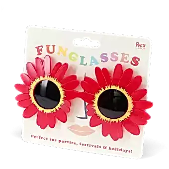 Funglasses - Red sunflower