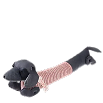 Sausage Dog Draught Excluder - Pink Jumper