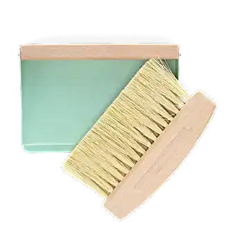 Wooden Table Brush And Pan Set - Pistachio