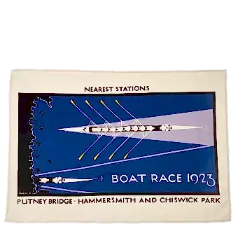 Cotton tea towel - TfL Vintage Poster "Boat Race"