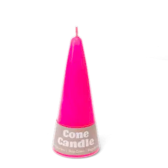 Small cone candle - Bright Pink