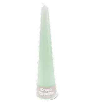 Tall cone candle - Mint green