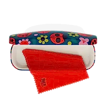 Glasses case & cleaning cloth - Ladybird