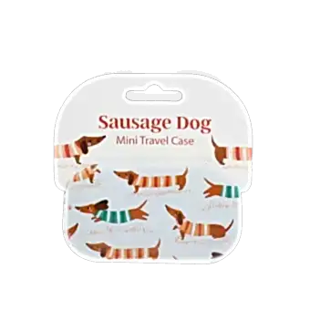 Mini travel case - Sausage Dog