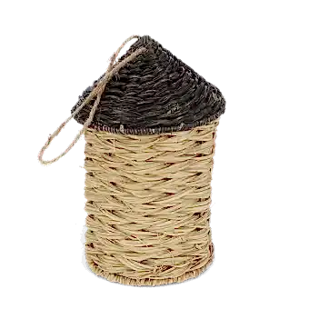 Rattan birdhouse - Black
