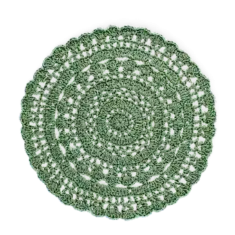 Crochet placemat - Green