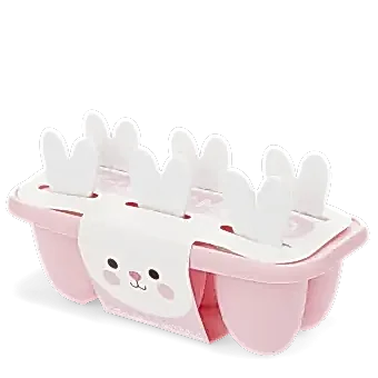 Pink ice lolly mould bunny ears