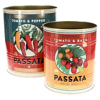 Large storage tins (set of 2) - Passata