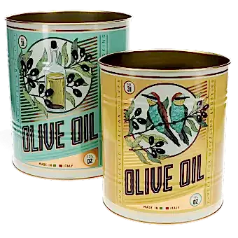 Large storage tins (set of 2) - Olive Oil