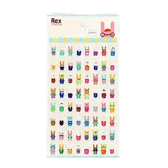 3D puffy stickers (single sheet) - Bonny Bunny