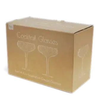 Scalloped coupe cocktail glasses 250ml (set of 2) - Pink