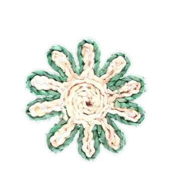 Corn husk coaster - Blue