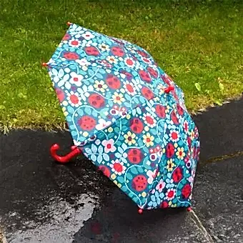 Children's push-up umbrella - Ladybird