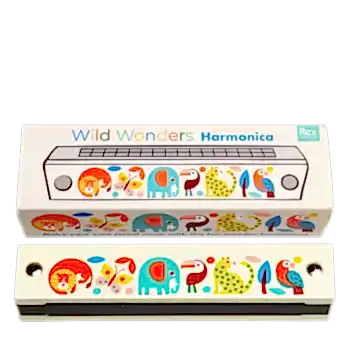 Wild Wonders Wooden Harmonica