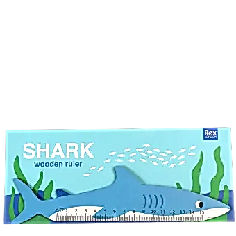 Wooden ruler - Shark