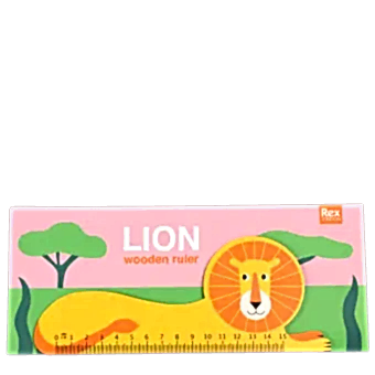 Wooden ruler - Lion