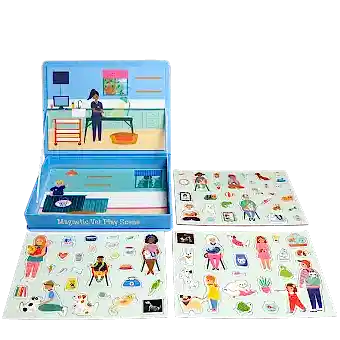 Magnetic vet play scene set (75 pieces)