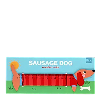 Wooden ruler - Sausage Dog