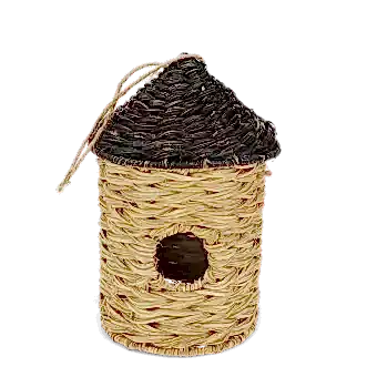 Rattan birdhouse - Black