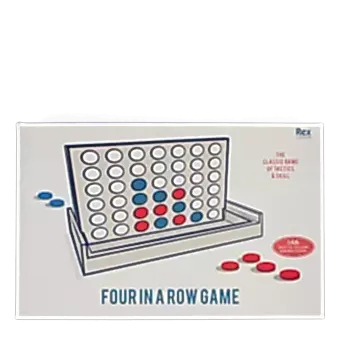 Wooden Four in a Row game set