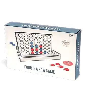 Wooden Four in a Row game set