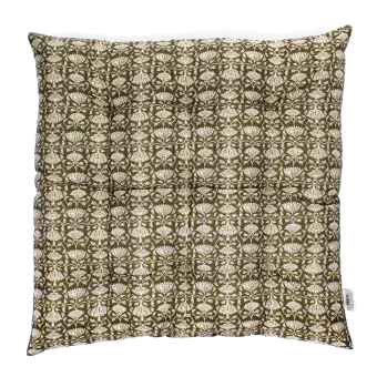 Seat pad cushion (37x37cm) - Brown lily