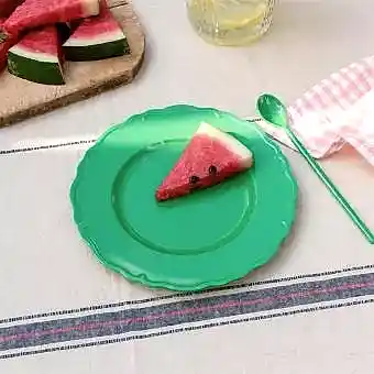 Melamine plate (20cm) - Bright green