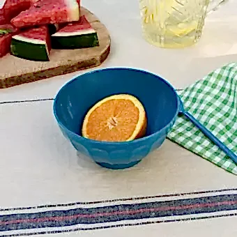 Melamine bowl - Petrol blue