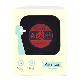 Silicone coasters (set of 6) - Vinyl record