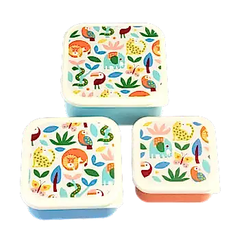 Snack boxes (set of 3) - Wild Wonders
