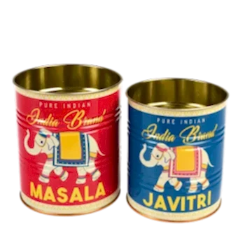 Storage tins (set of 2) - MASALA & JAVITRI