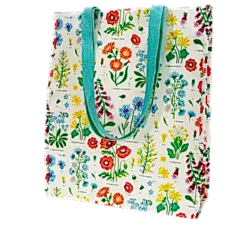 Wild Flowers shopping bag, recycle shopping bag