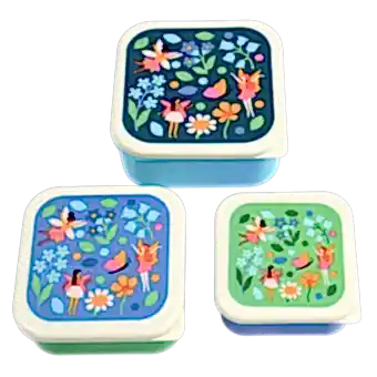 Snack boxes (set of 3) - Fairies in the Garden