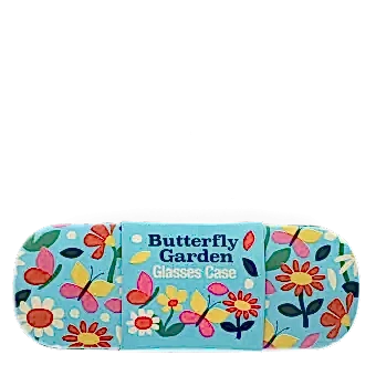 Glasses case & cleaning cloth - Butterfly Garden