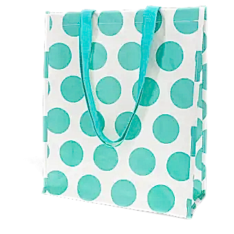 Shopping bag - Spotlight turquoise on white
