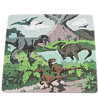 Mini jigsaw puzzle - Prehistoric Land