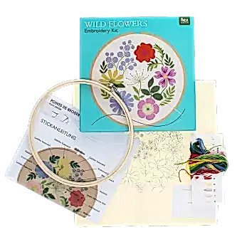 Embroidery kit - Wild Flowers