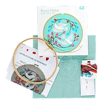 Embroidery kit - Peace Doves