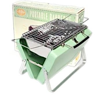 Portable suitcase BBQ - Pistachio