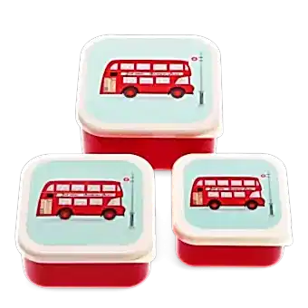 Snack boxes (set of 3) - TfL Routemaster Bus
