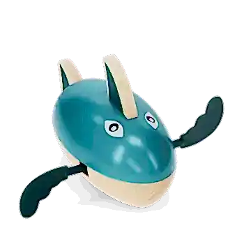 Wooden wind-up bath toy - Shark
