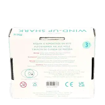 Wooden wind-up bath toy - Shark