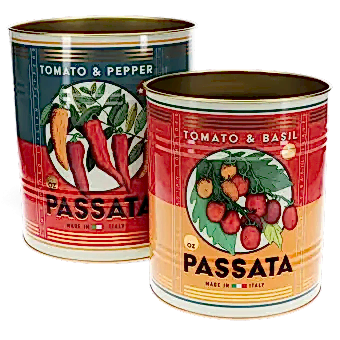 Large storage tins (set of 2) - Passata