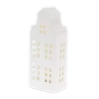 Matt ceramic LED light decoration - Large house