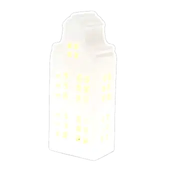 Matt ceramic LED light decoration - Large house